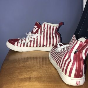 Indiana University Candy-Striped Converse